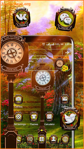 Garden Clock Theme Launcher screenshot