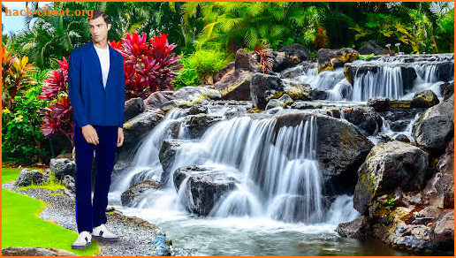 Garden Waterfall Photo Editor screenshot