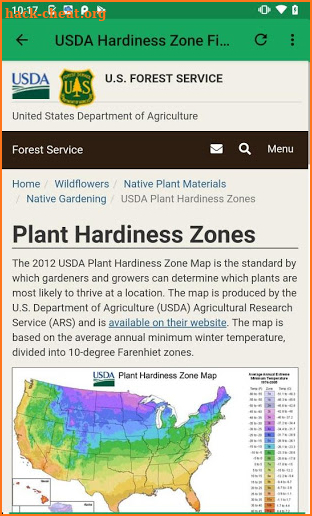 Gardening Charts Zone 10b screenshot
