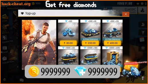 Garena Free Diamonds - Fire Guide for Free 2020 screenshot