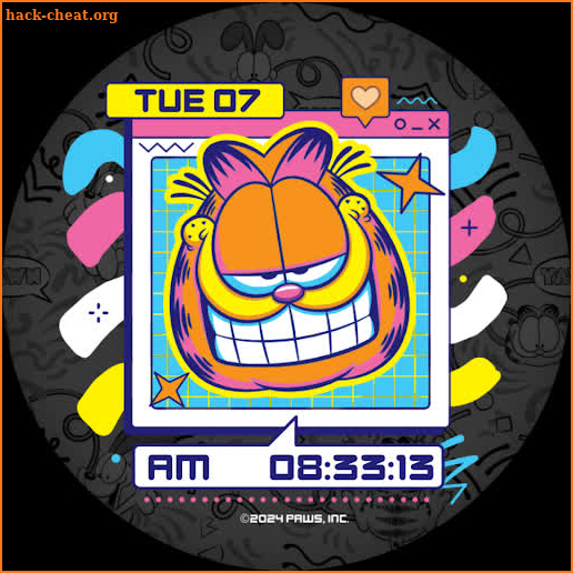 Garfield All Smiles Watch Face screenshot