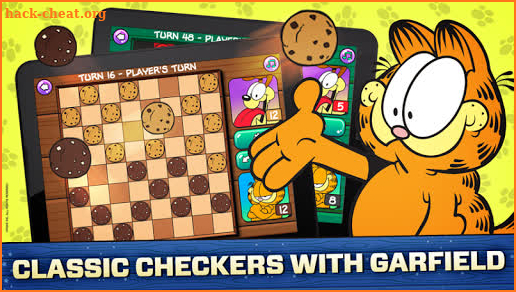Garfield Checkers for Kids screenshot