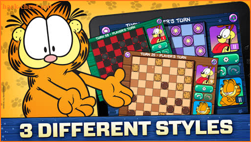 Garfield Checkers for Kids screenshot