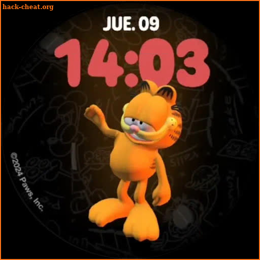 Garfield Rules - 3D Watch Face screenshot