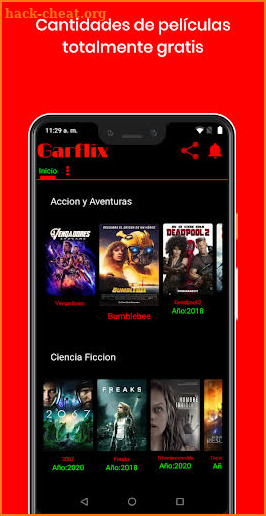 Garflix - peliculas gratis en español screenshot