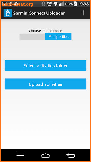 Garmin Connect Uploader screenshot