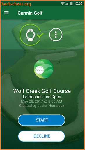 Garmin Golf screenshot