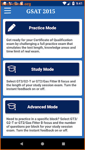 Gas Trade Exam Practice Tool (GSAT) screenshot