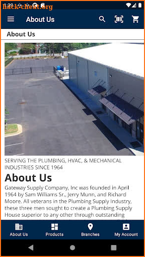 Gateway Supply CO screenshot