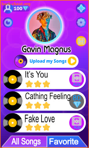 Gavin Magnus Piano Game screenshot
