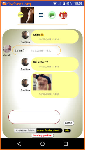 Gay tchat and dating BB screenshot