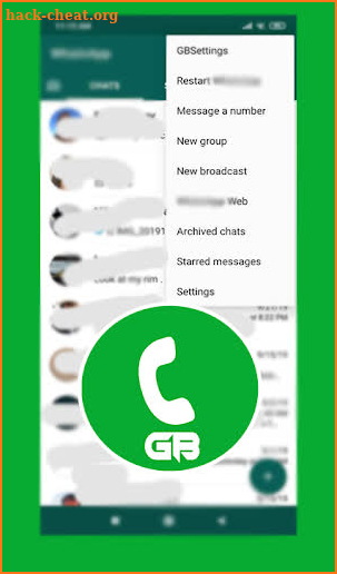 GB Chat for WhatsApp - no online screenshot