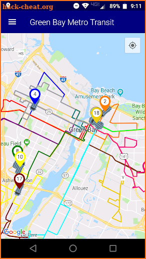 GBM Bus Tracker screenshot