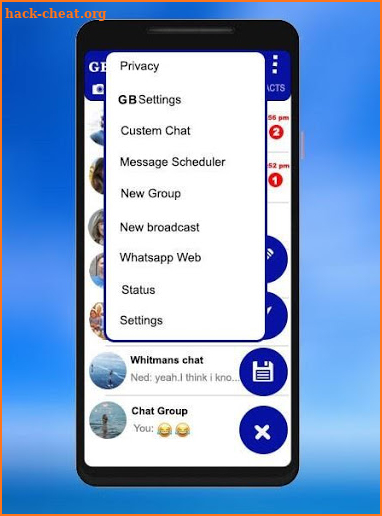 GBWassApp Bleu Version 2020 screenshot
