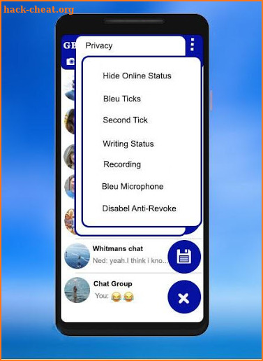 GBWassApp Bleu Version 2020 screenshot