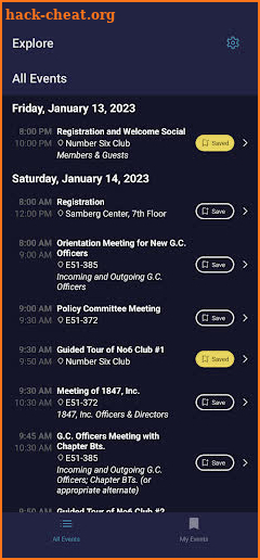 GC 2023 Conference App screenshot