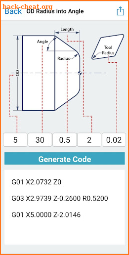 GCoder CNC OD ID G Code Genera screenshot