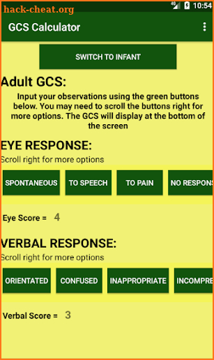 GCS Calculator screenshot