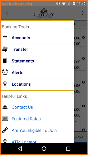 GCU Mobile Banking screenshot