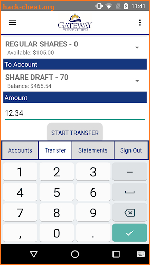 GCU Mobile Banking screenshot