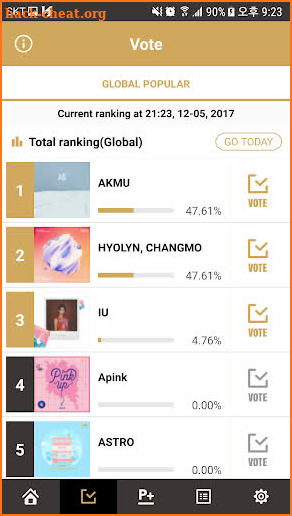 GDA2018 Global VOTE screenshot
