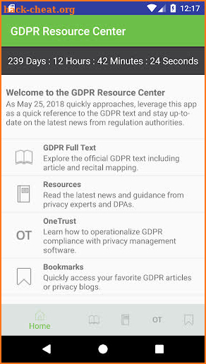 GDPR Resource Center screenshot