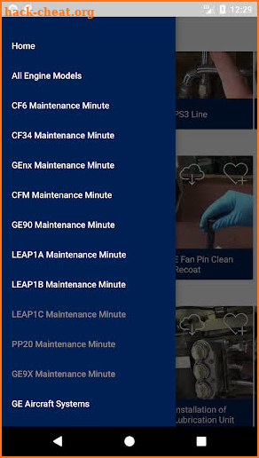GE and CFM maintenance Minute screenshot