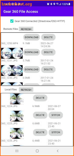 Gear 360 File Access Pro screenshot