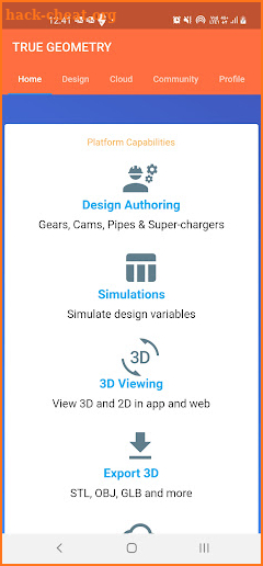 Gear Design in 3D screenshot