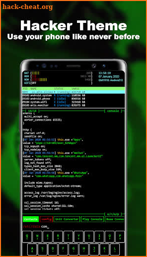 Geek Launcher -- Aris Hacker Theme screenshot