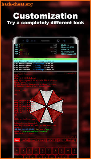 Geek Launcher -- Aris Hacker Theme screenshot