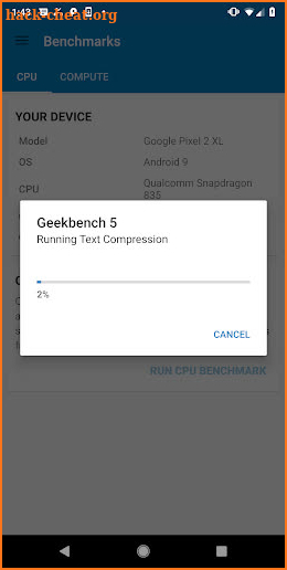 Geekbench 5 screenshot