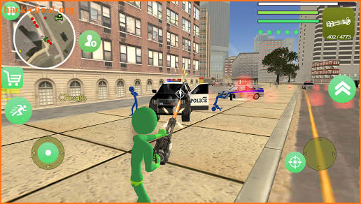 Geeko Stickman Rope Hero Miami Gangstar Masks screenshot