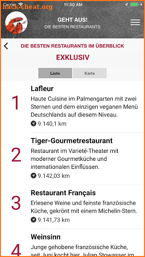 GEHT AUS! – Restaurantführer screenshot