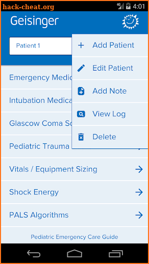 Geisinger Peds Emergency Guide screenshot