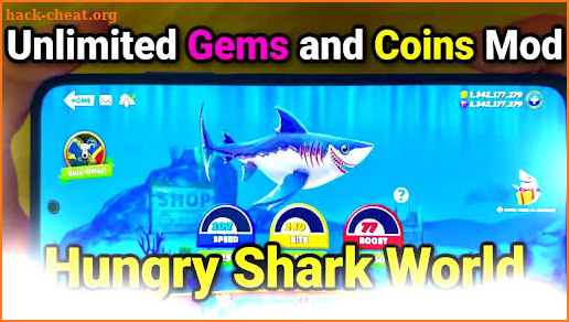 Gems & Coin for Hungry Shark Evolution Tips screenshot