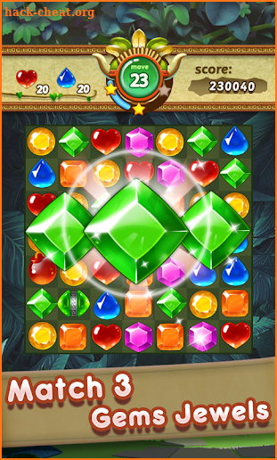Gems & Jewels 2 - Match 3 Jungle Puzzle Game screenshot