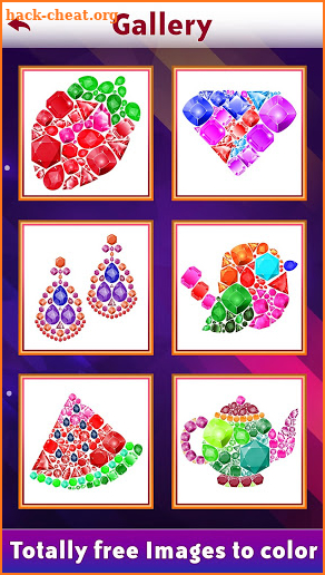 Gems Art: Color by Number, Number Coloring Pages screenshot