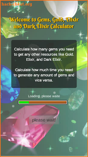 Gems calc for clashers game screenshot