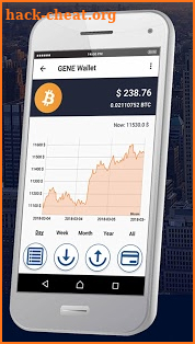 GENE Wallet (Bitcoin, Ether, GENE, ERC-20) screenshot