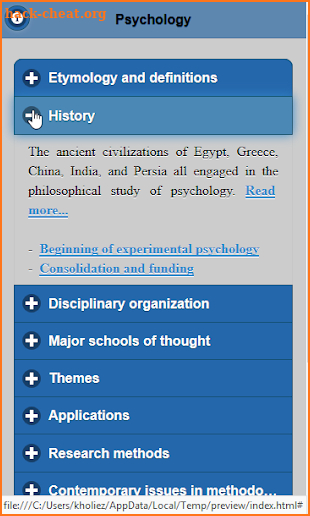 General Psychology screenshot