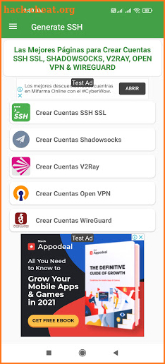 Generate SSH screenshot