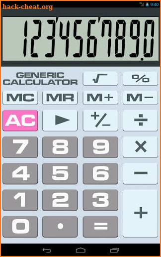 Generic Calculator screenshot