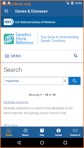 Genes & Diseases screenshot