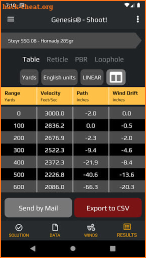 Genesis Ballistics Solutions screenshot