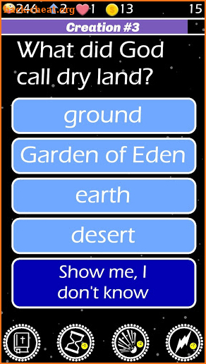 Genesis Bible Trivia Quiz Game screenshot