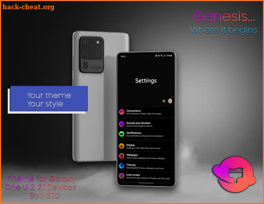 Genesis Theme for One Ui 2/2.1 Synergy Theme screenshot