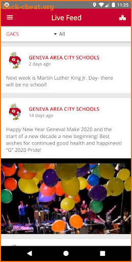 Geneva Area City Schools screenshot