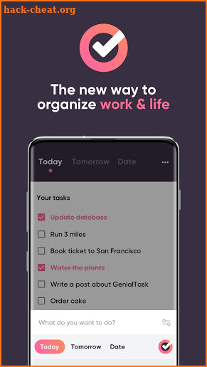 GenialTask — A task manager and to-do list screenshot