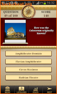 Genius World History Quiz screenshot